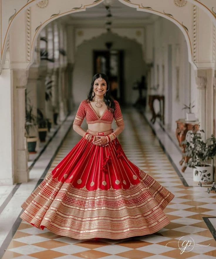 Red Lehengas