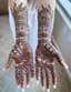 Intricate Mehndi Embrace: A Haldi Ceremony Blessing